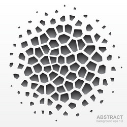 Grayscale Geometric Fragment Pattern vector image
