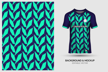 jersey mockup and background pattern design vector image