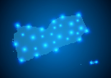 abstract blue background with map internet line vector image