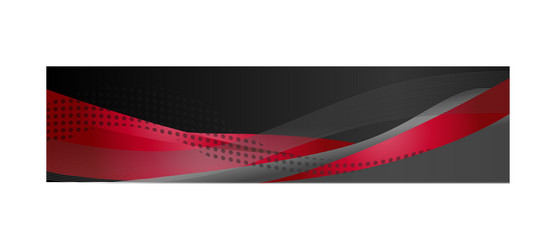 abstract dynamic wavy horizontal header or banner vector image