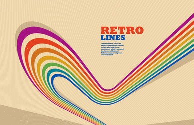linear abstract background in all colors vector image