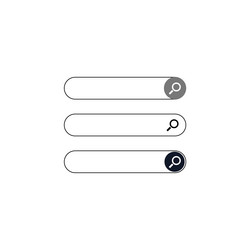 Search bar with icon without placeholder html vector