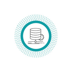 algorithm chart data diagram flow line icon vector image