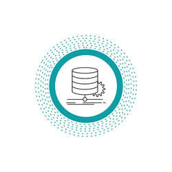 Algorithm chart data diagram flow line icon vector