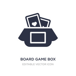 board game box icon on white background simple vector image