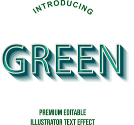 editable text style effect typography template vector image