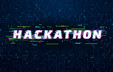 hackathon background hack marathon coding event vector image