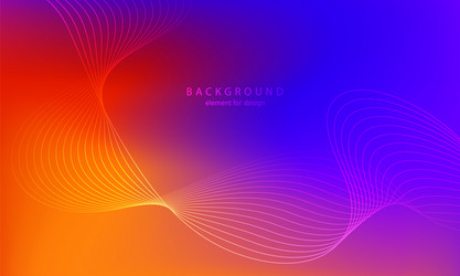 abstract gradient background wave element vector image
