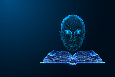 ai-powered knowledge digital learning artificial vector image