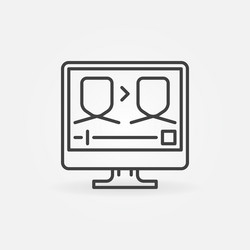 Face recognition technology system concept Vector Image