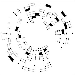 Digital Circuit Network vector image