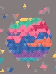 Geometric Triangle Pattern vector image
