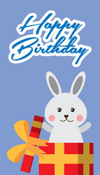 happy birthday card vector