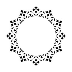 radial pattern for circle frame vector image