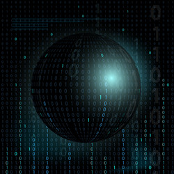 Digital Binary Code Background vector image