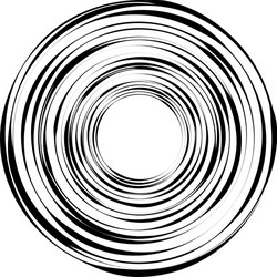 geometric radial element abstract concentric vector image