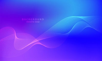 abstract gradient background wave element vector image