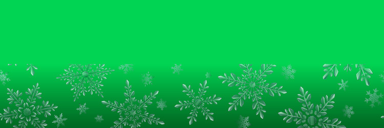 banner large transparent christmas snowflakes vector