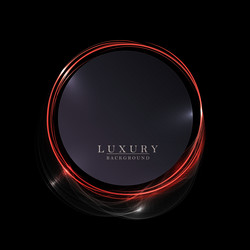 isolated round red texture frame small vector image