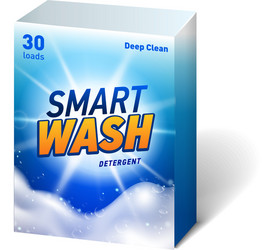 realistic mock up container for detergent vector image