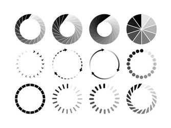 set website loading black icon isolated vector image
