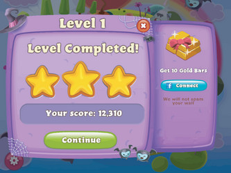 complete set of level button game ui pop-up icon vector image