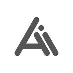 Letter ai logo icon design template elements easy Vector Image