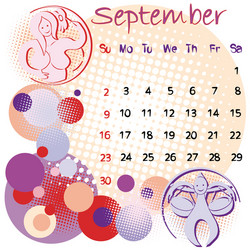 September 2012 Calendar Vector Images (70)
