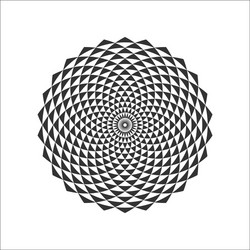 circular fractal design element vector image