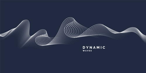 abstract background with a dynamic waves vector image