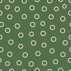 abstract seamless pattern with random rings vector image