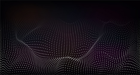 Dynamic Particle Wave Background vector image