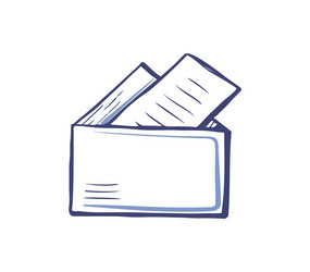 folder with documents file icon sheets of paper vector image
