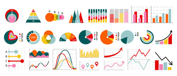 graph chart growth graphic arrow statistic vector