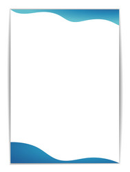 a4 invoice template with minimalist design border vector image