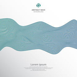 Abstract Blue Wave Pattern vector image