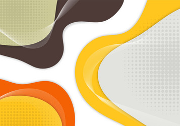 abstract colorful doodles template design vector image