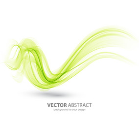 abstract curved lines background template vector image