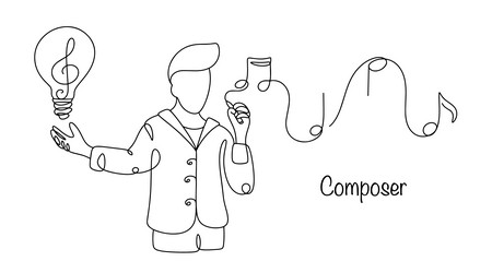 composer vector image