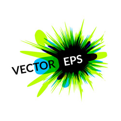 ink explosion banner design template digital vector image