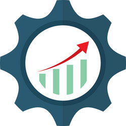 isolated workflow and infographic design vector image