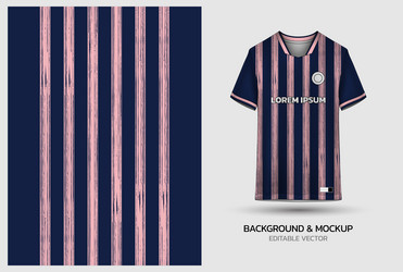 jersey mockup and background pattern design vector image
