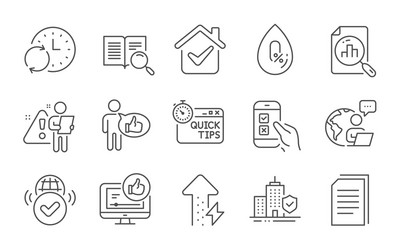 like mobile survey and search text icons set vector image