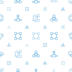 networking icons pattern seamless white background vector image