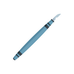 pen calligraphy icon flat nib tool vector image