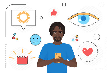 reaction audience on posting or comment message vector image