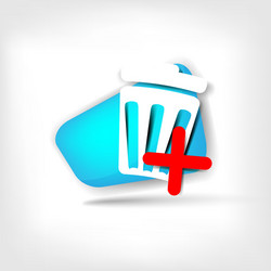 recycle sign web icon vector image