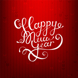 stock calligraphic text happy vector image