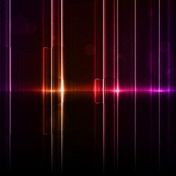 technology template neon abstract reflection lines vector