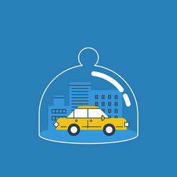 transport coverage policy icon vector